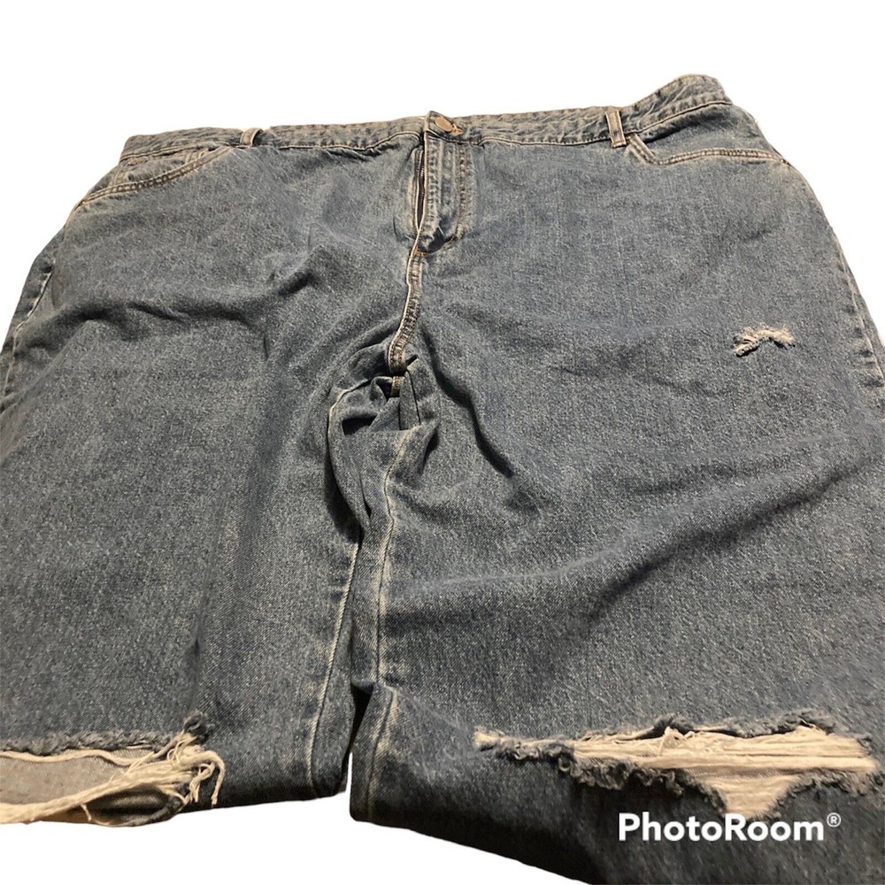 Cotton:On Curve loose straight leg jeans in mid wash